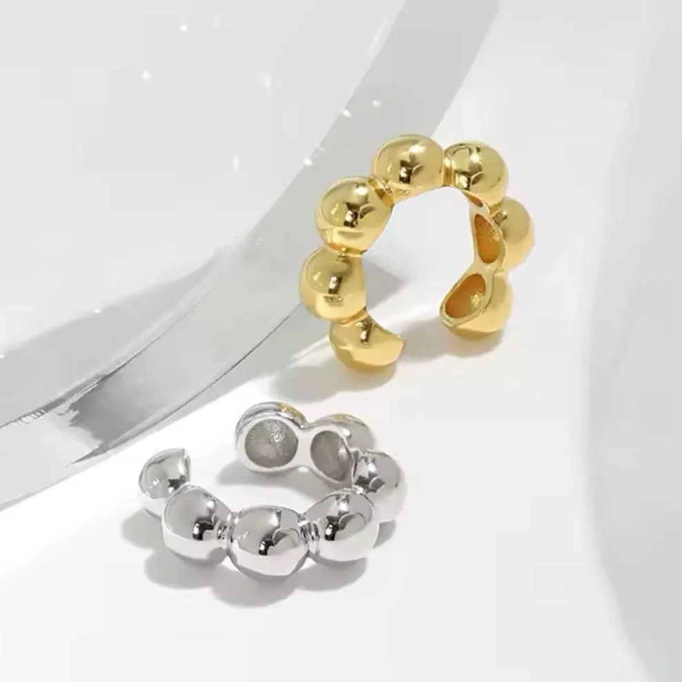 Gold Ball Ear Cuff