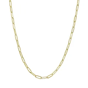 Gold Small Paperclip Necklace