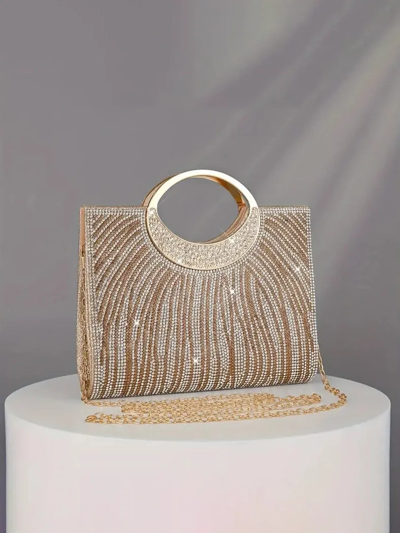 Golden Couture Evening Clutch