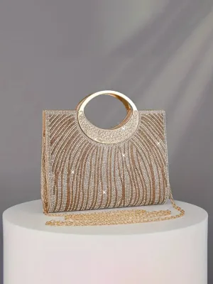 Golden Couture Evening Clutch