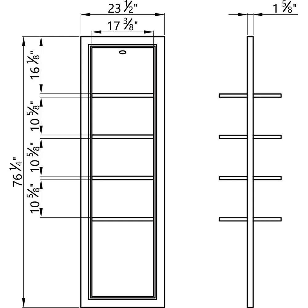 Gondola Single Retail Display Shelf - Gray by DIR Salon Furniture