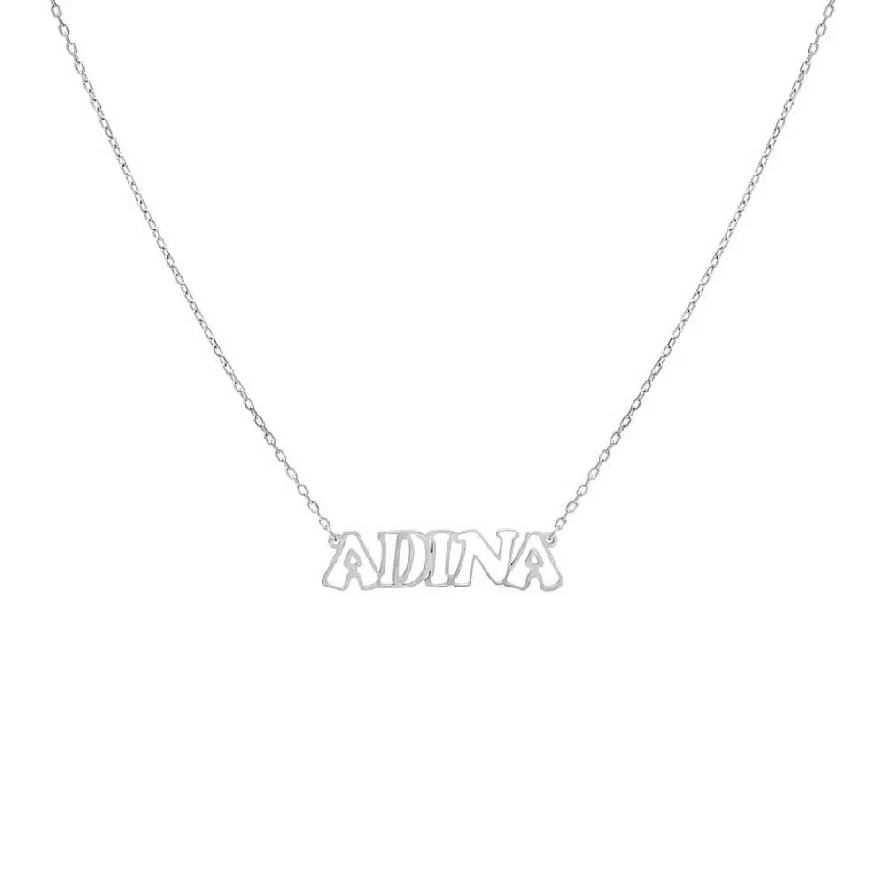 Graffiti Cut-Out Nameplate Necklace