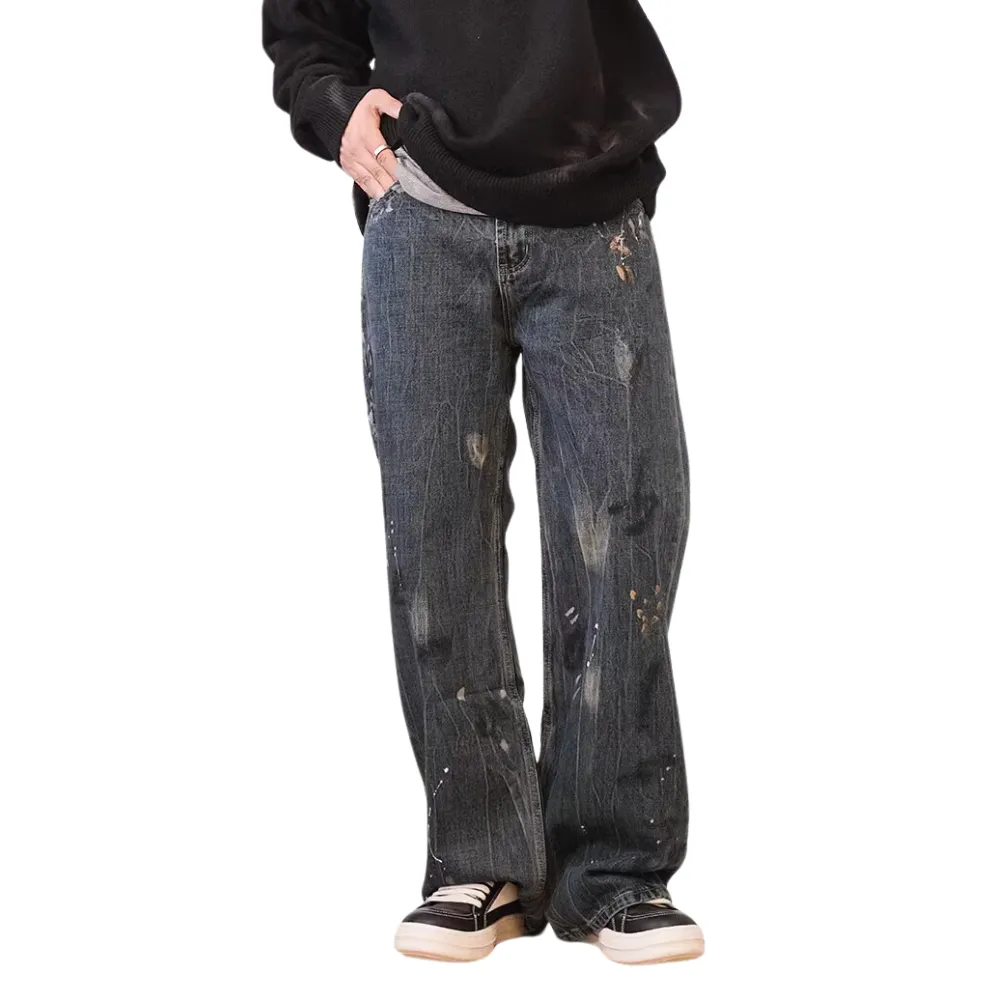 Graffiti Distressed Jeans