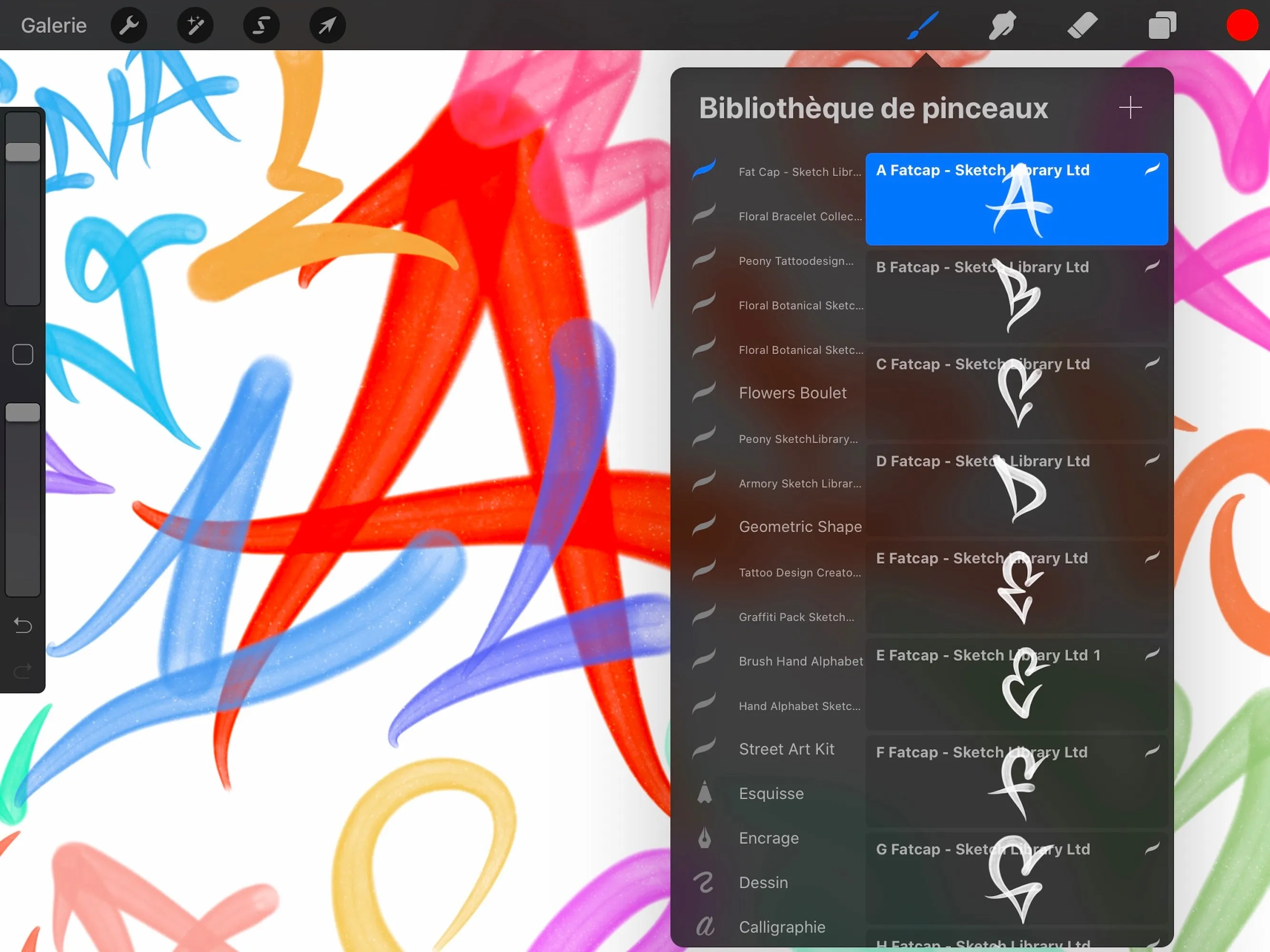 Graffiti Lettering // Brushes for Procreate