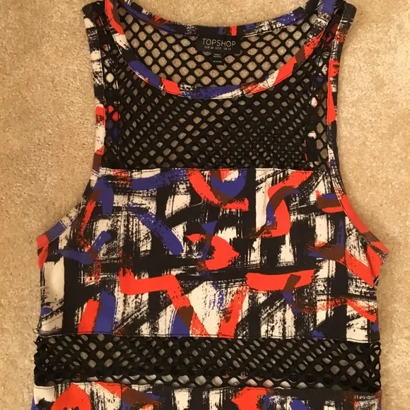 Graffiti print bodycon dress