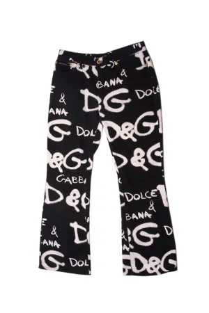 Graffiti Print Jeans