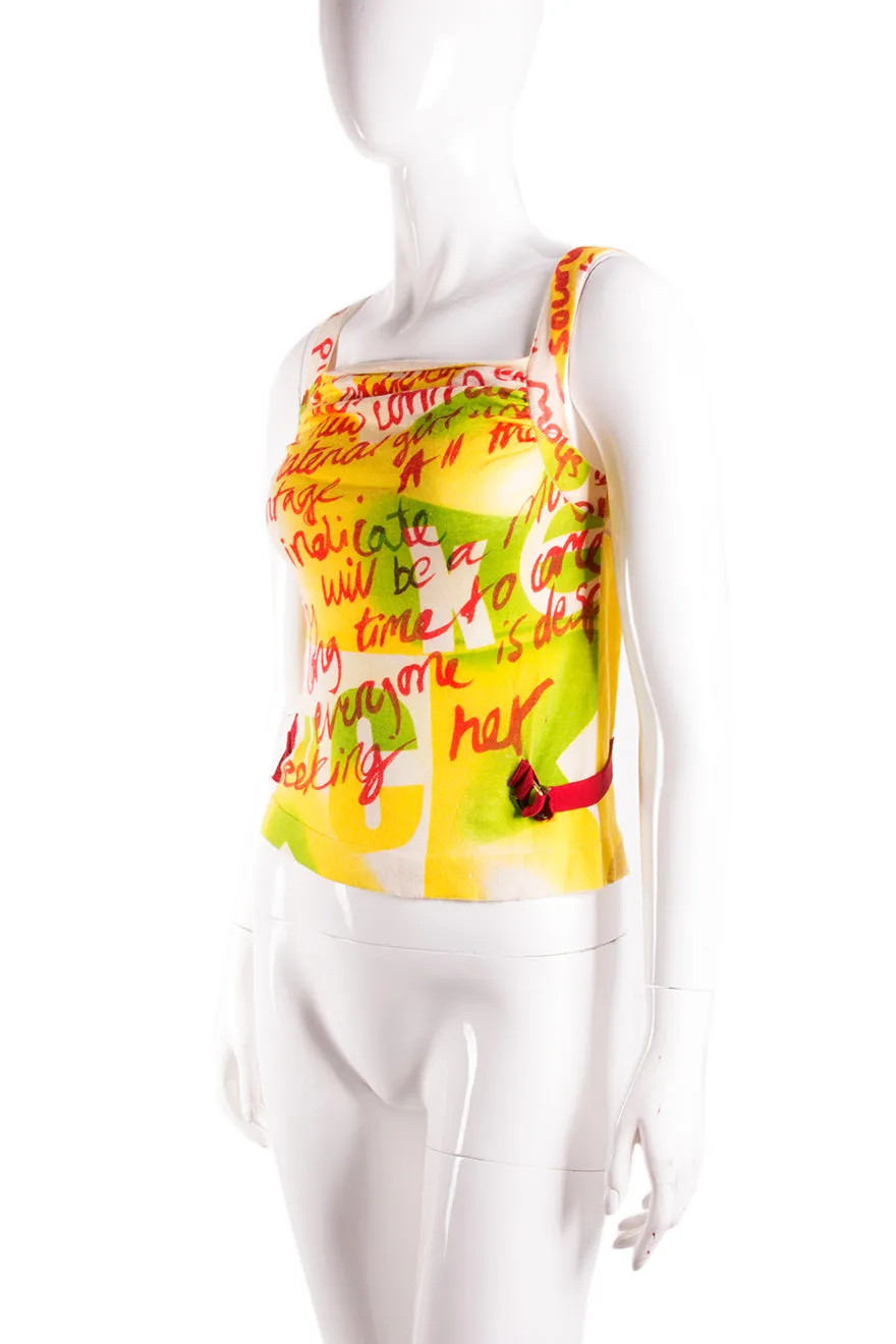 Graffiti Print Top