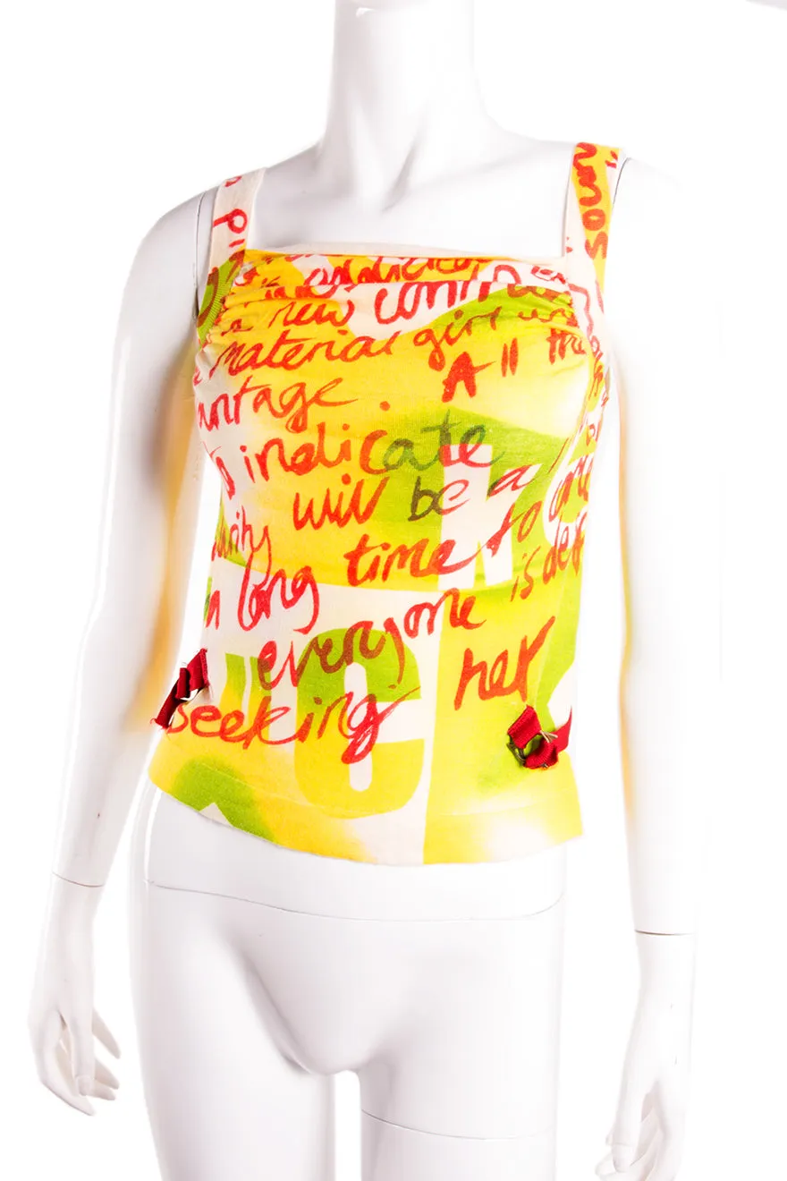 Graffiti Print Top