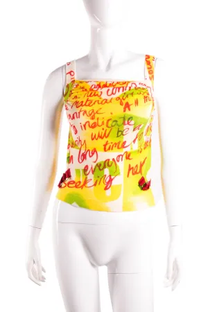 Graffiti Print Top