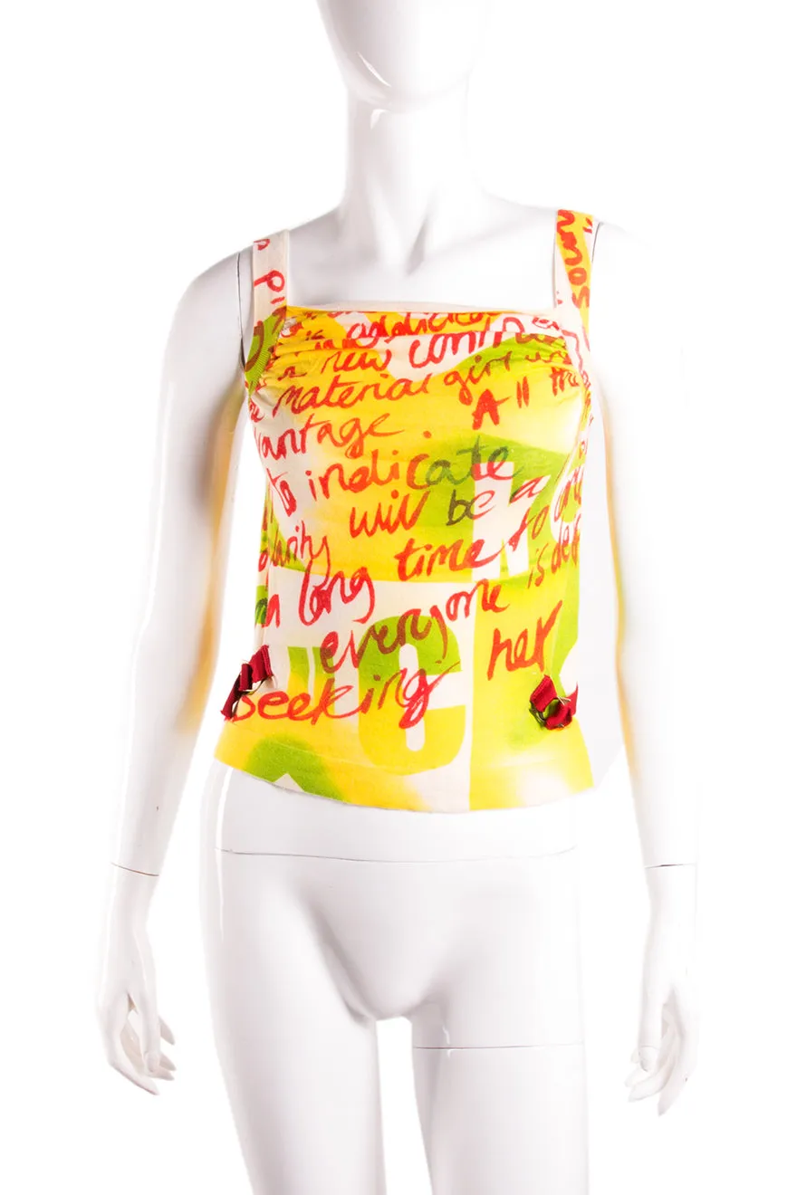Graffiti Print Top