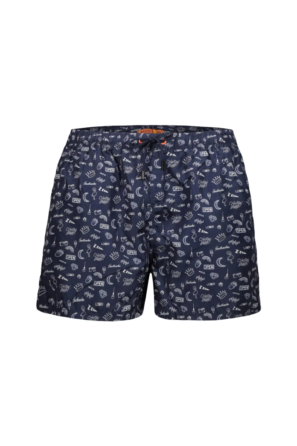 Graffiti Swim Short In Blue