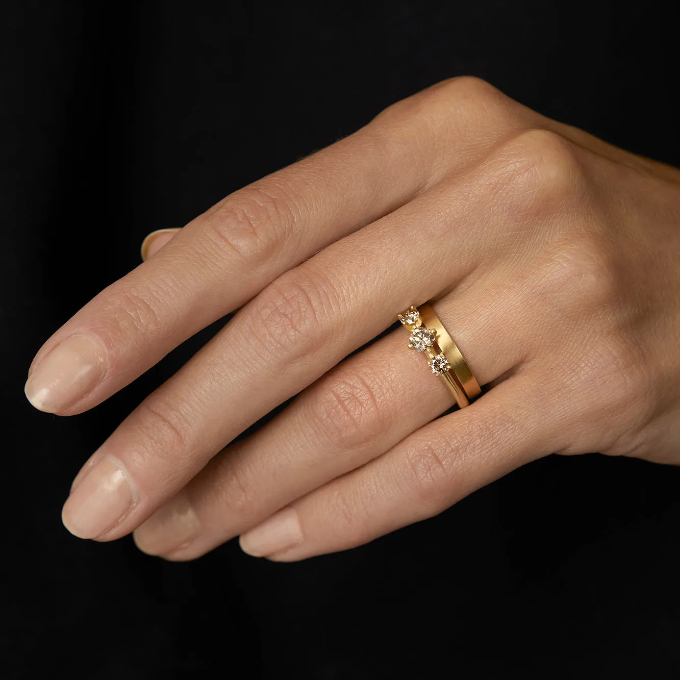 Grand Brown Diamond Trinity Ring | R11711BR