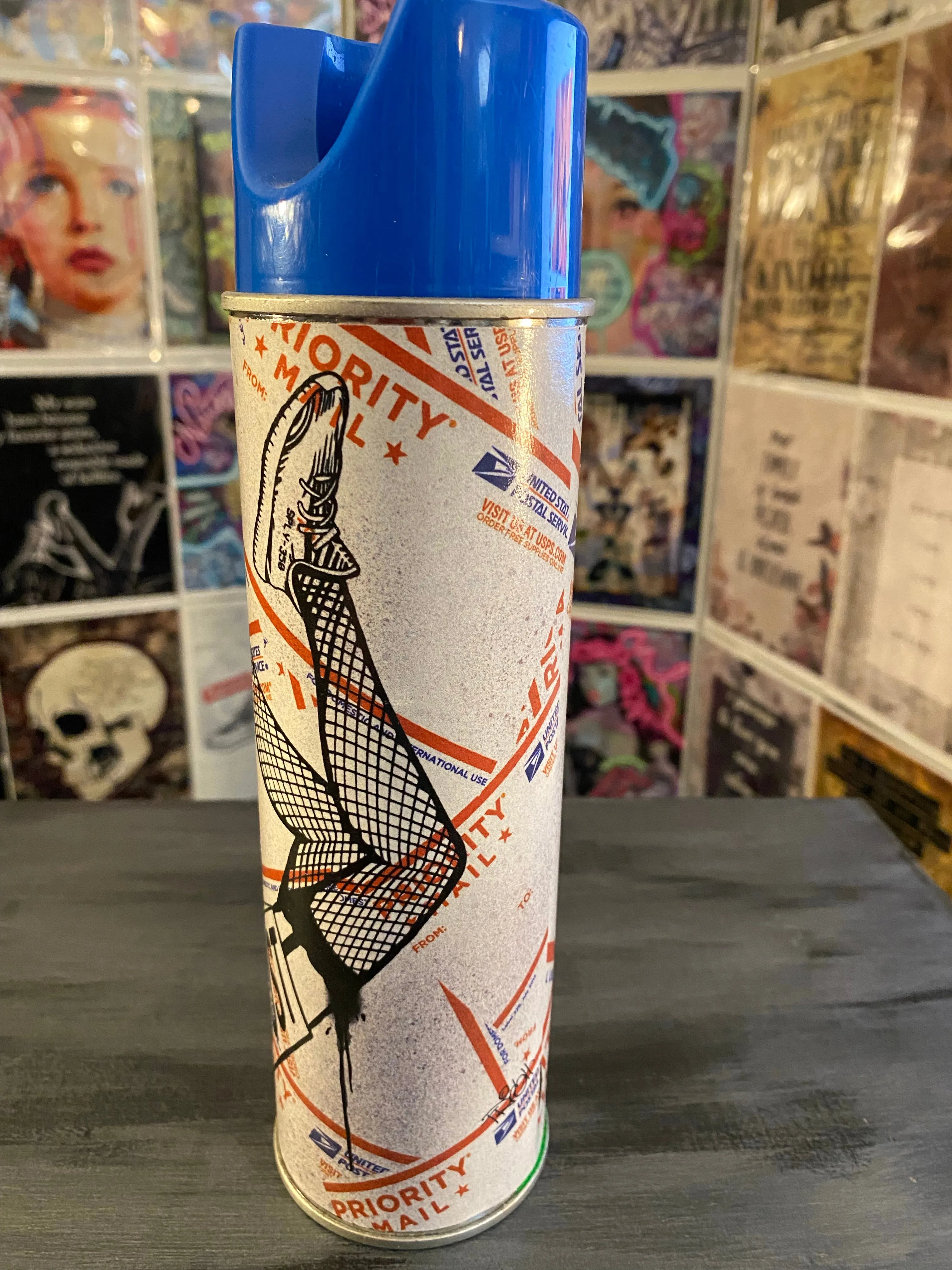 Guilty Chaos sexy Yeezy,heel slaps print covered spray can