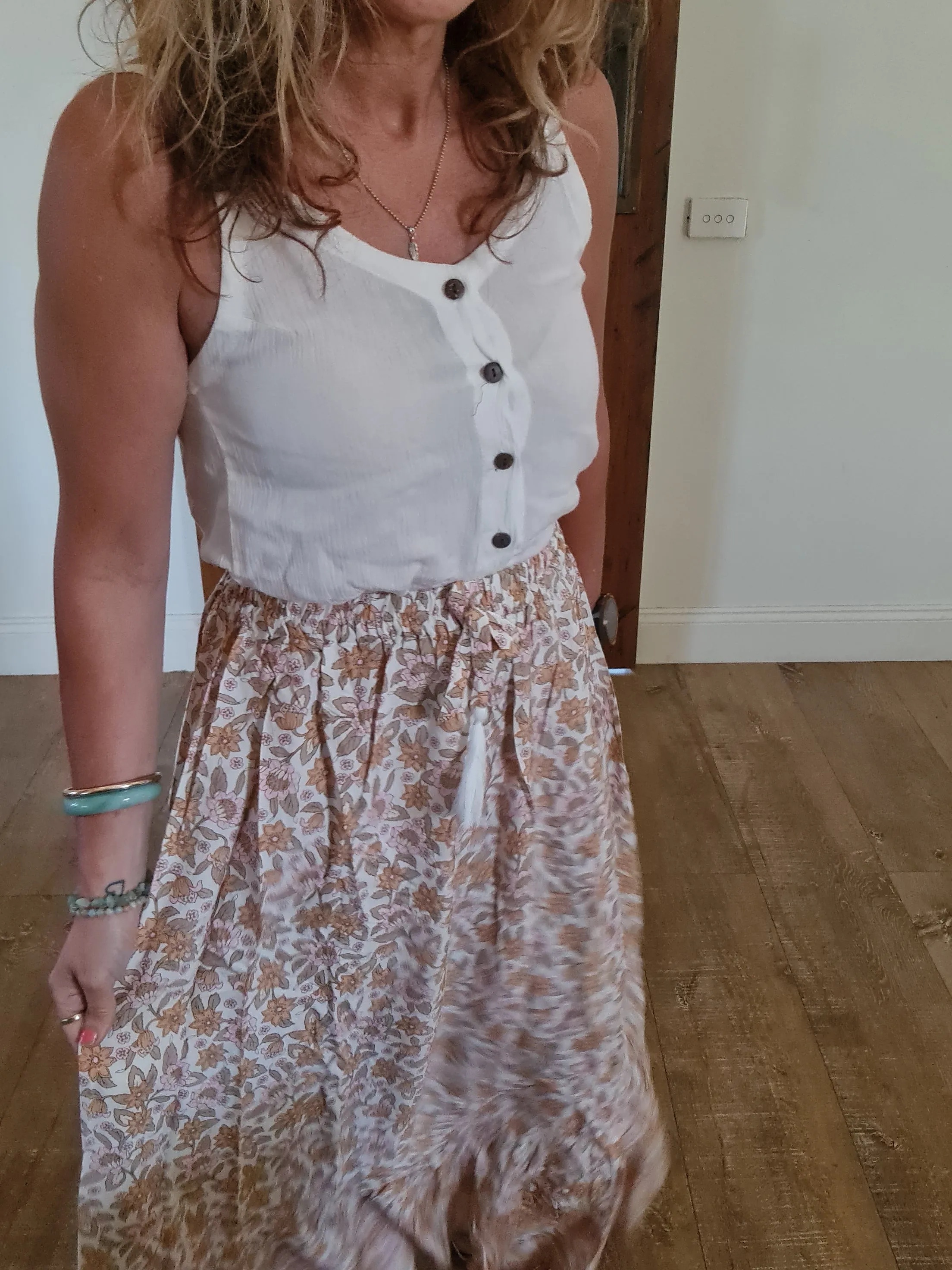 Gypsy Skirt Oatmeal O/S