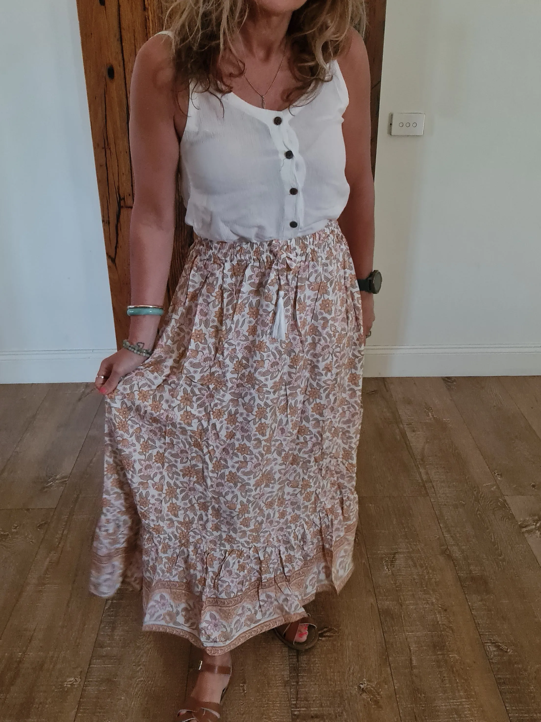 Gypsy Skirt Oatmeal O/S