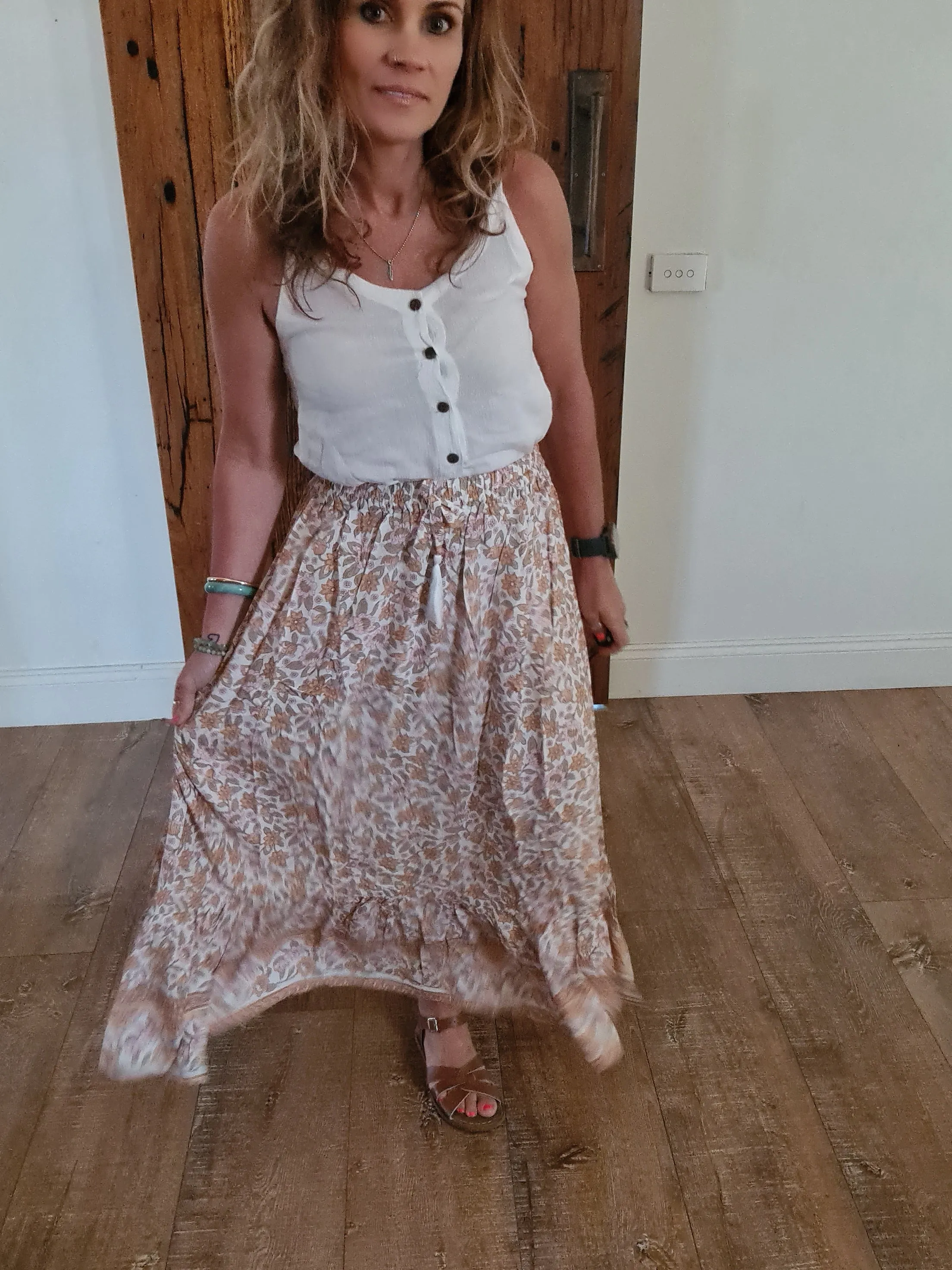 Gypsy Skirt Oatmeal O/S
