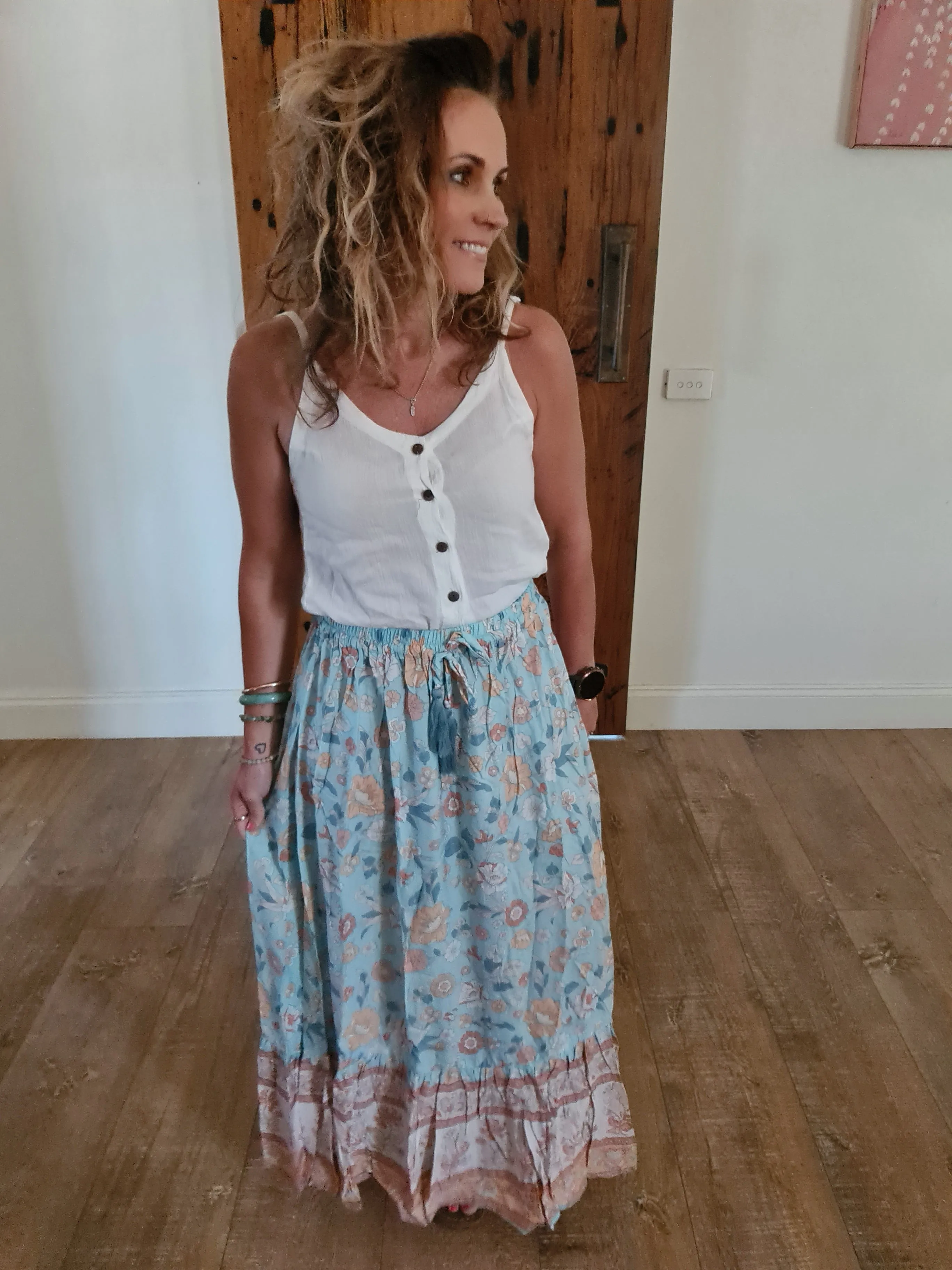 Gypsy Skirt Seafoam O/S
