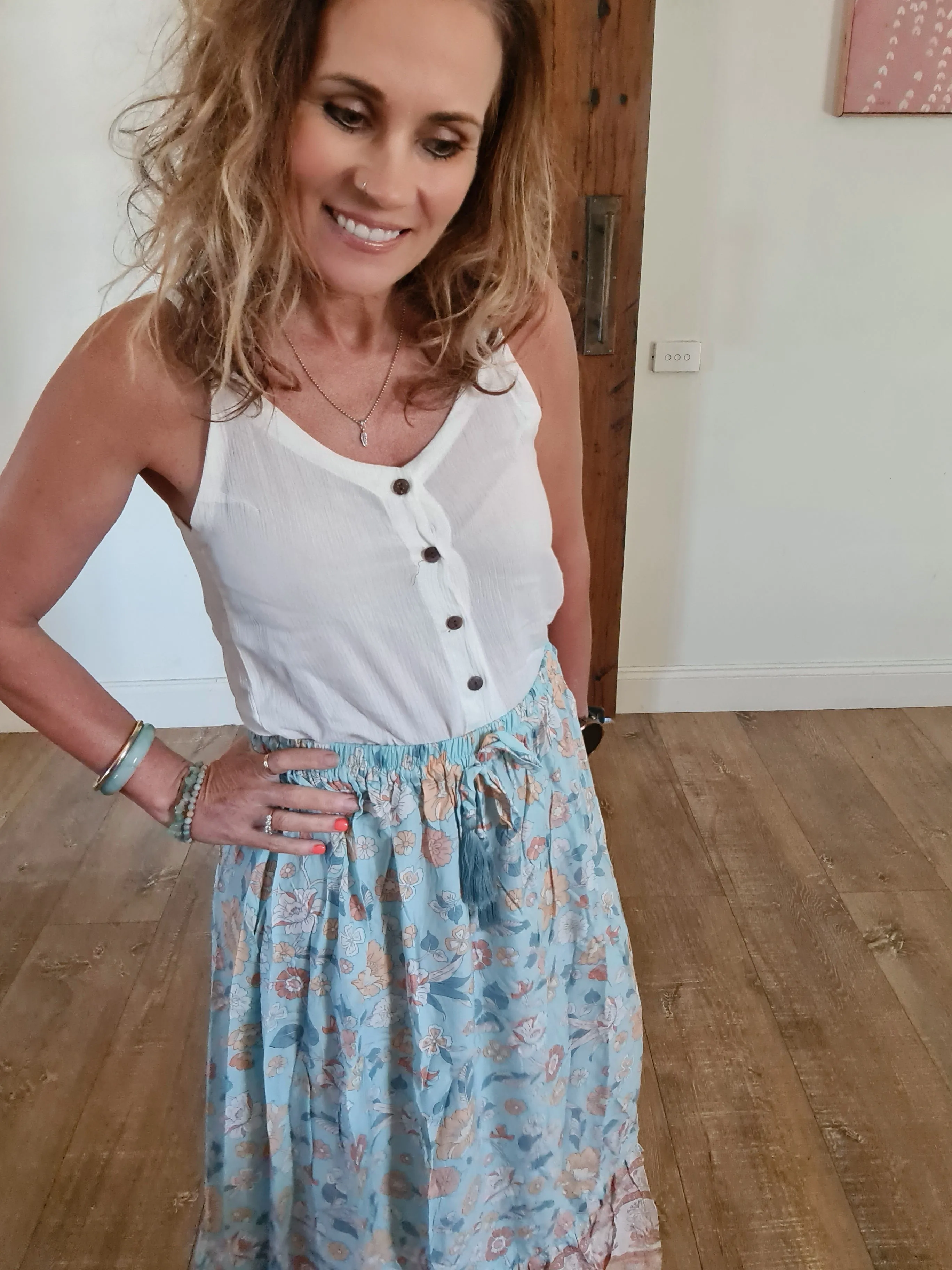 Gypsy Skirt Seafoam O/S