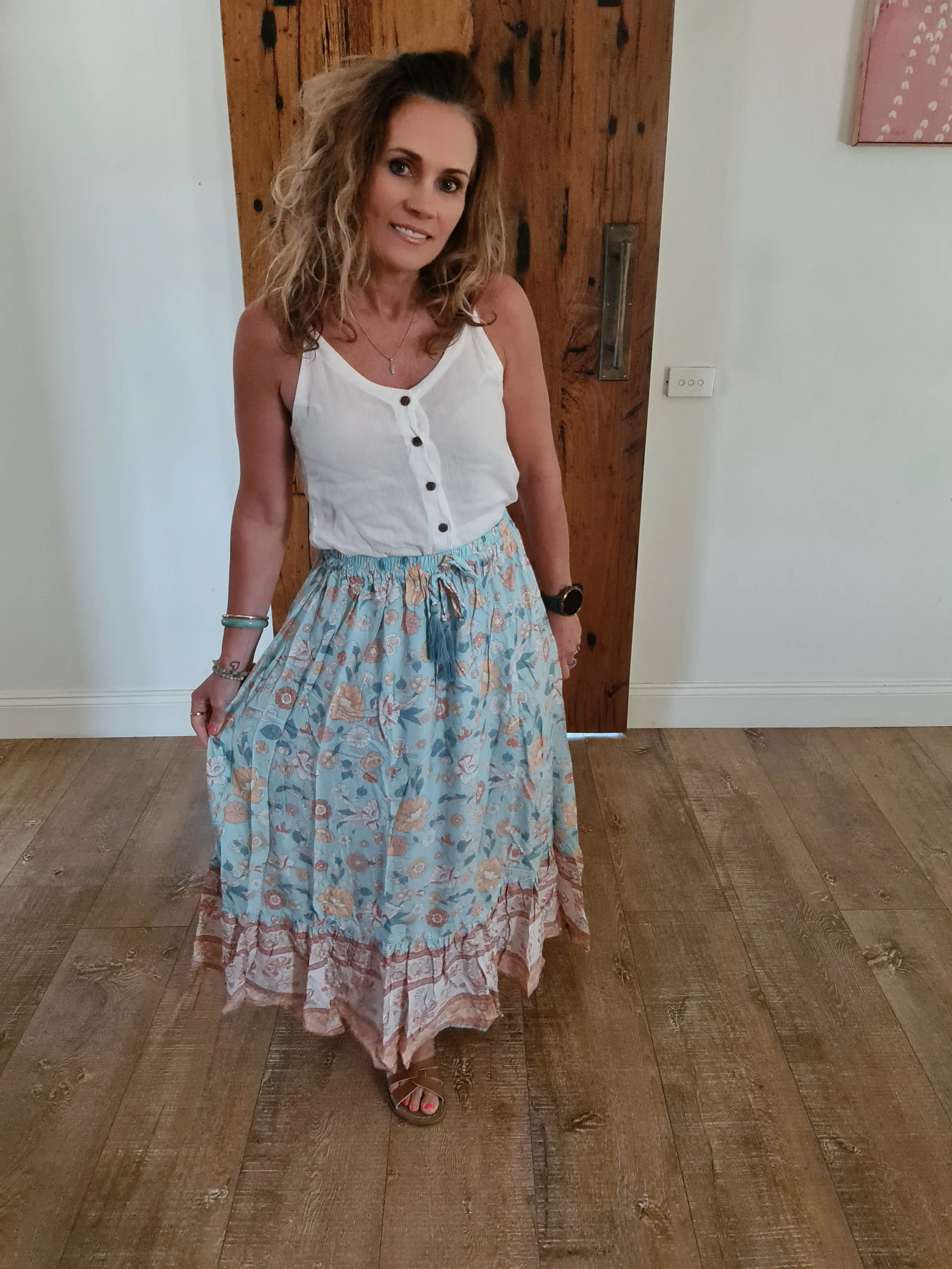 Gypsy Skirt Seafoam O/S