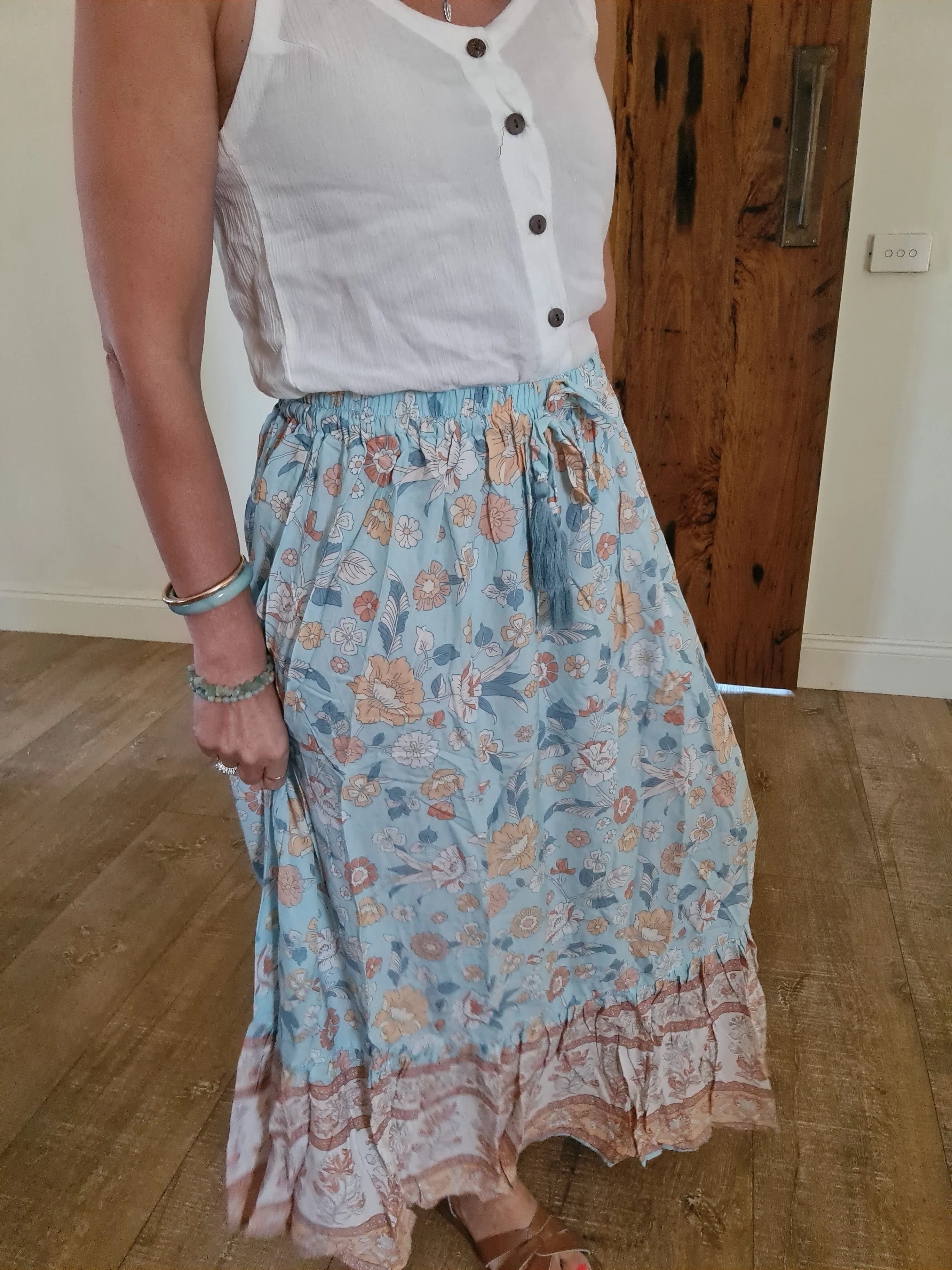 Gypsy Skirt Seafoam O/S