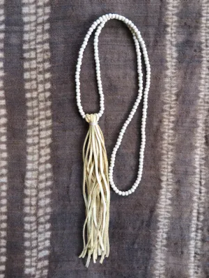 handmade natural suede tassel - Amy Weber Design