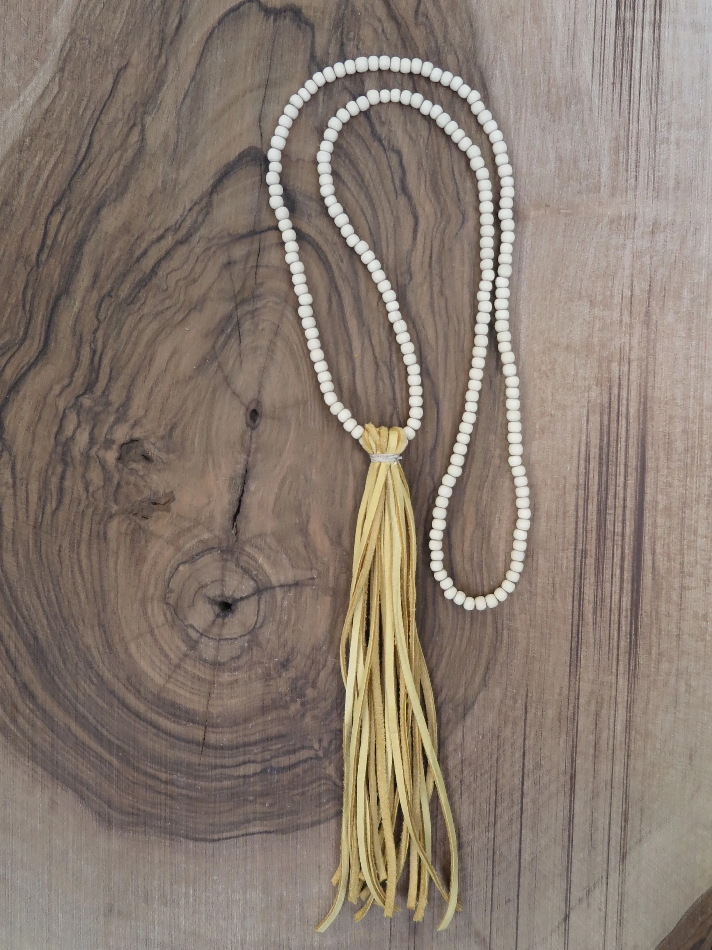 handmade natural suede tassel - Amy Weber Design