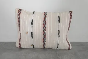 Handwoven Moroccan Striped Pillow - 15.7 x 22.4 Inches