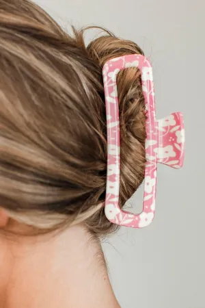 Have You Near Floral Hair Clip- Pink