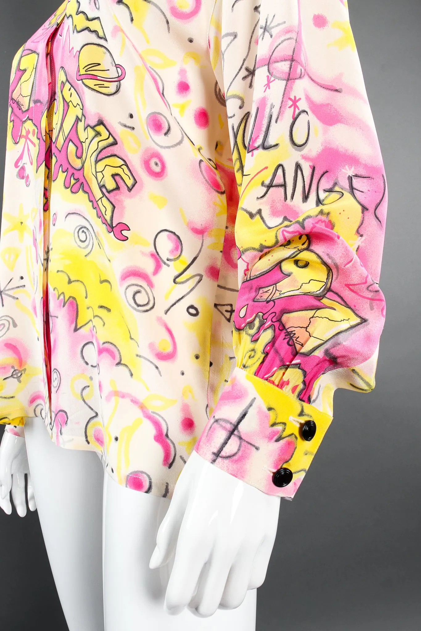 Hello Angel Graffiti Print Shirt