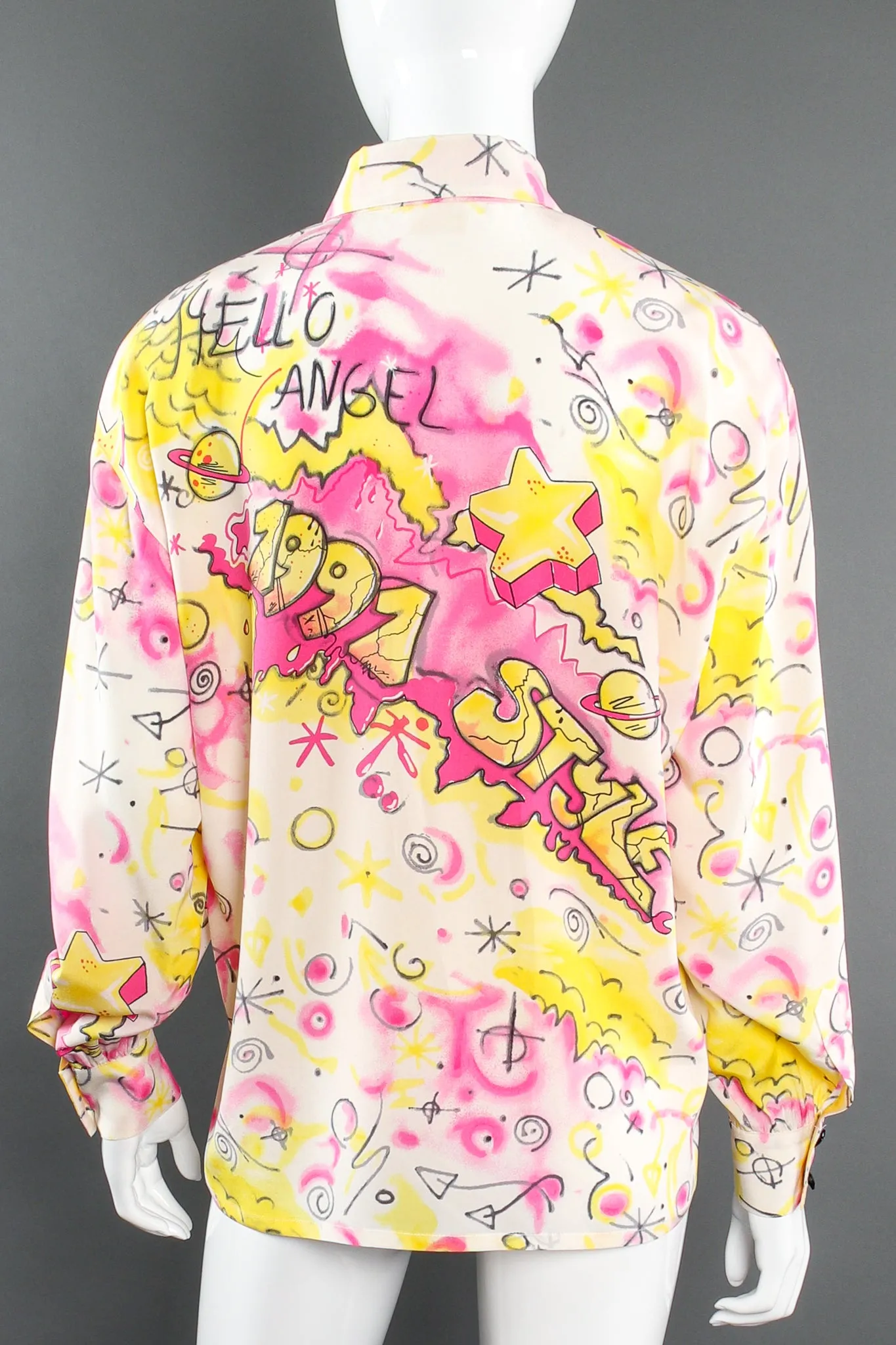 Hello Angel Graffiti Print Shirt