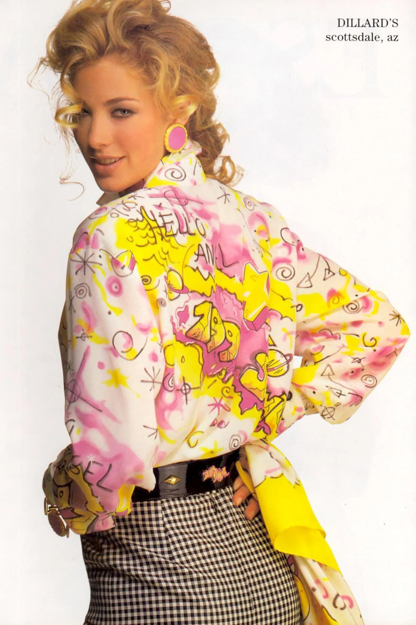 Hello Angel Graffiti Print Shirt