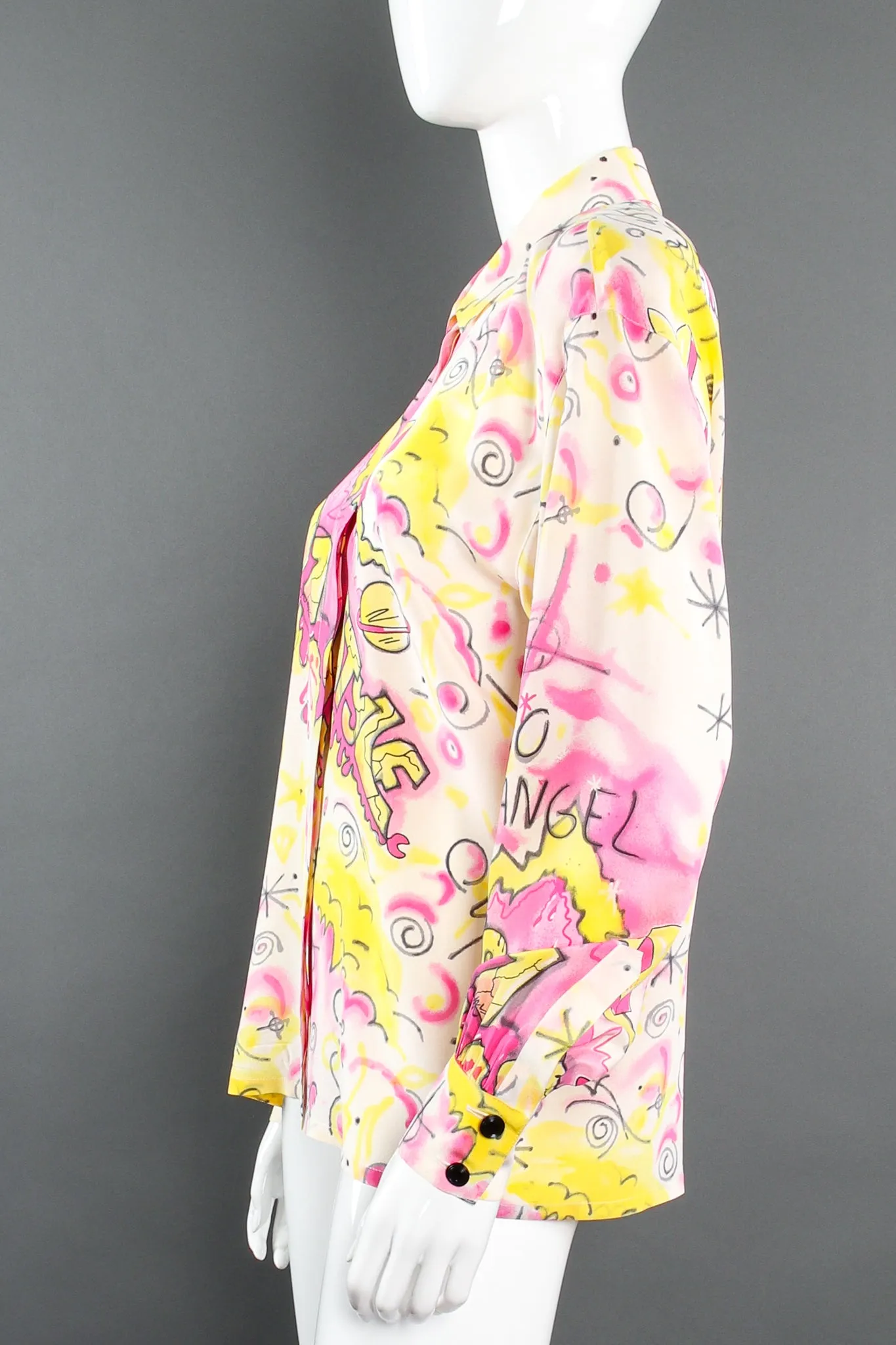 Hello Angel Graffiti Print Shirt