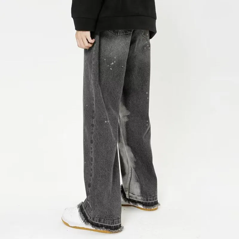 High Street Splash Ink Straight Leg Jeans