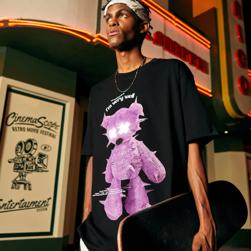 High Street Thorn Bear Print T-shirt