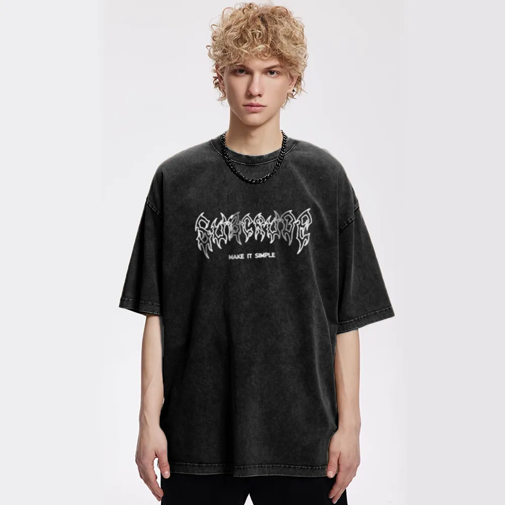 High Street Wings Print Washed T-Shirt