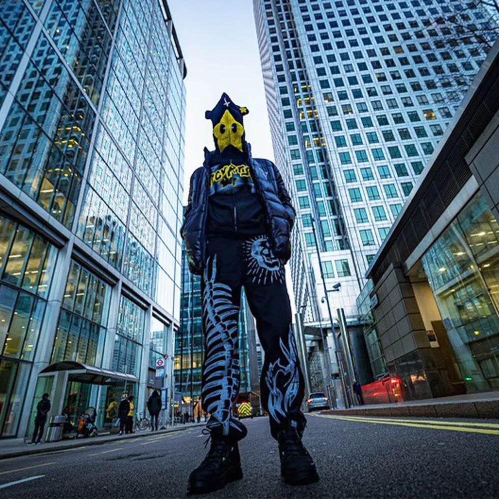 Hip Hop Graffiti Skeleton Jeans