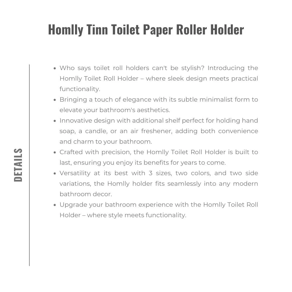Homlly Tinn Toilet Paper Roller Holder