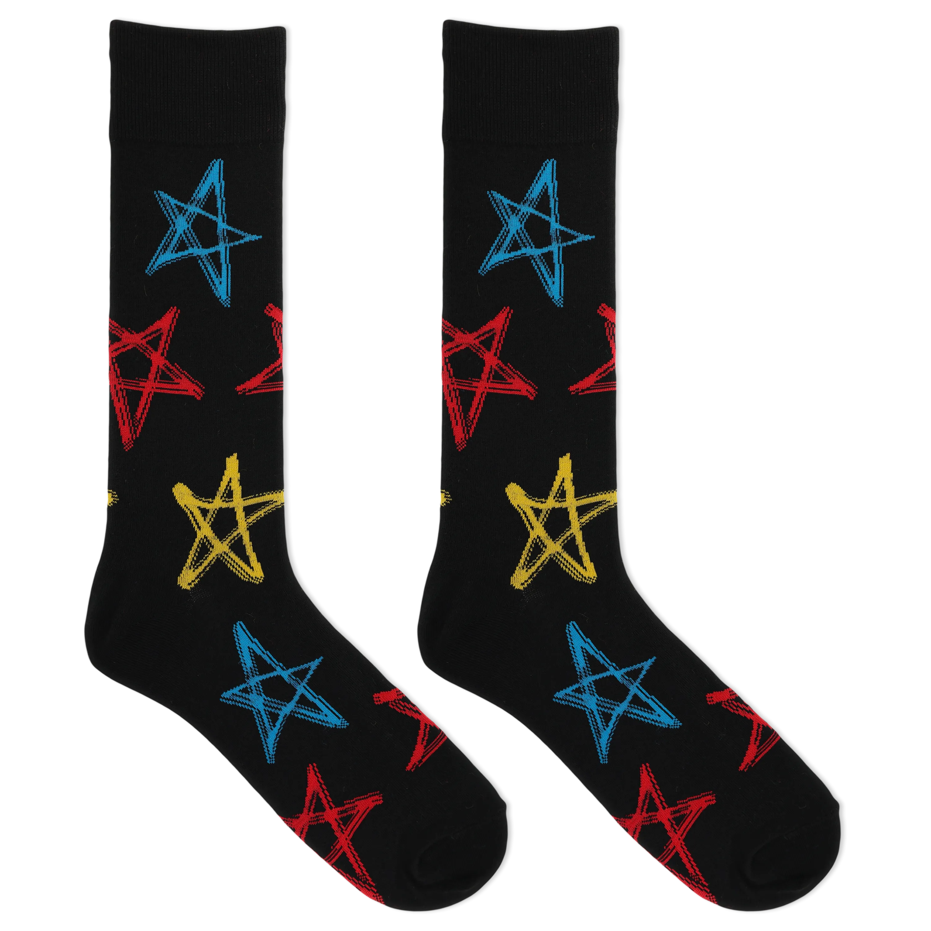 HOTSOX Men's Graffiti Stars Crew Sock