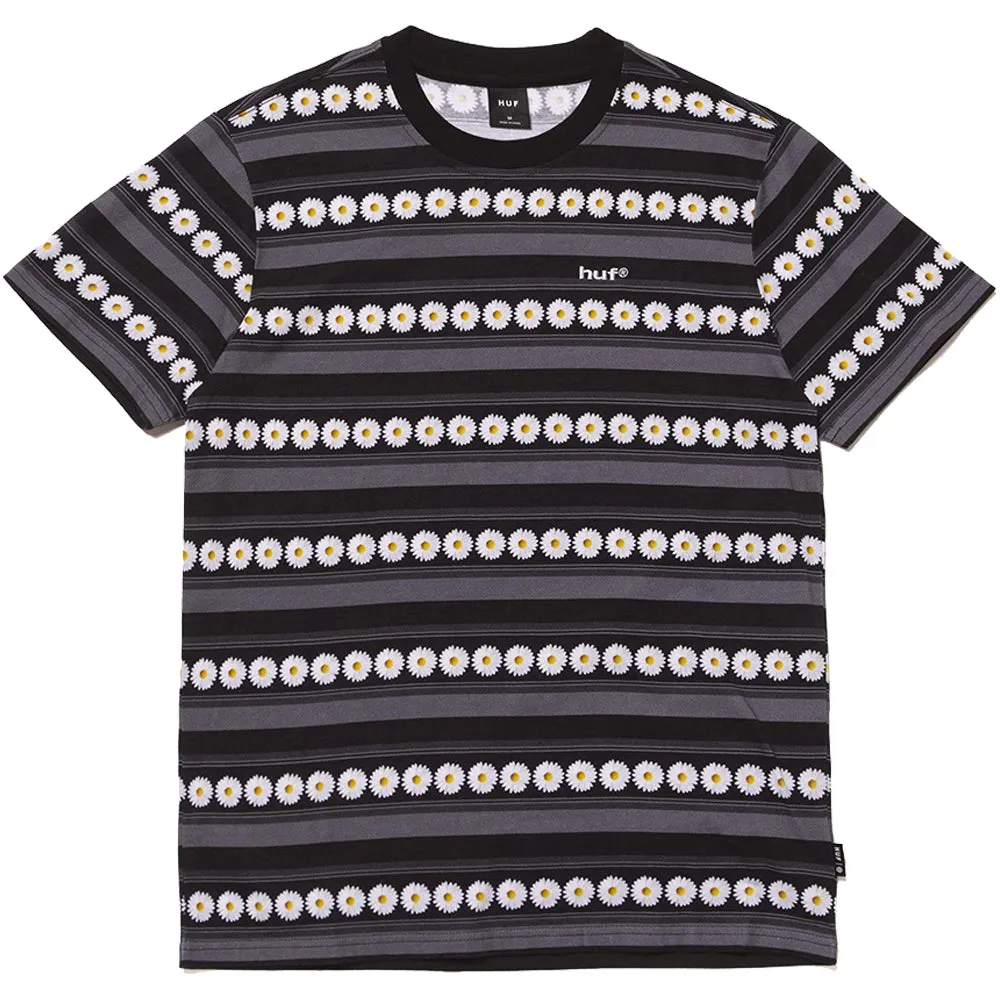 HUF Daisy Stripe Knit Top black