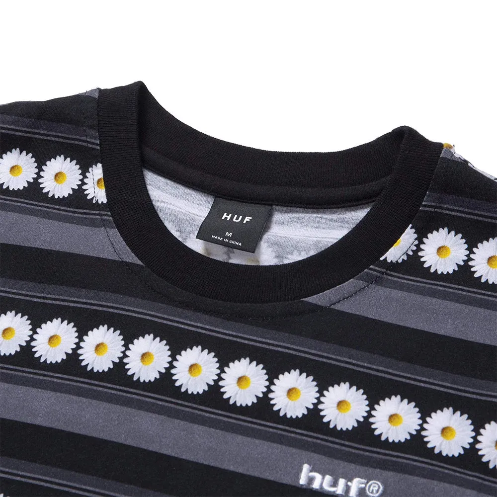 HUF Daisy Stripe Knit Top black