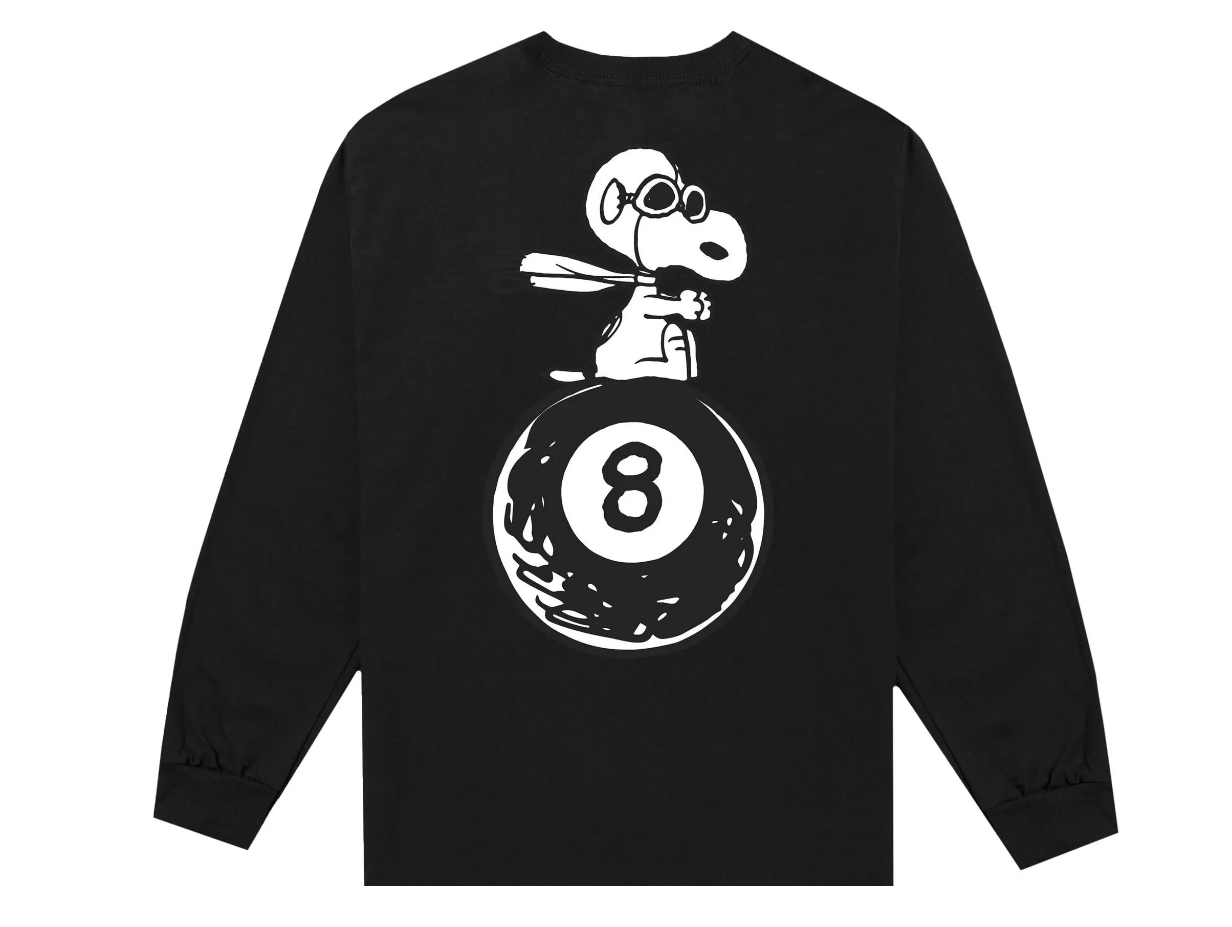 Huf x Peanuts flying ace long sleeve tee (Black)