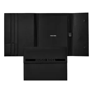 HUGO BOSS HDF309A-Folder A4 Cloud Matte Black