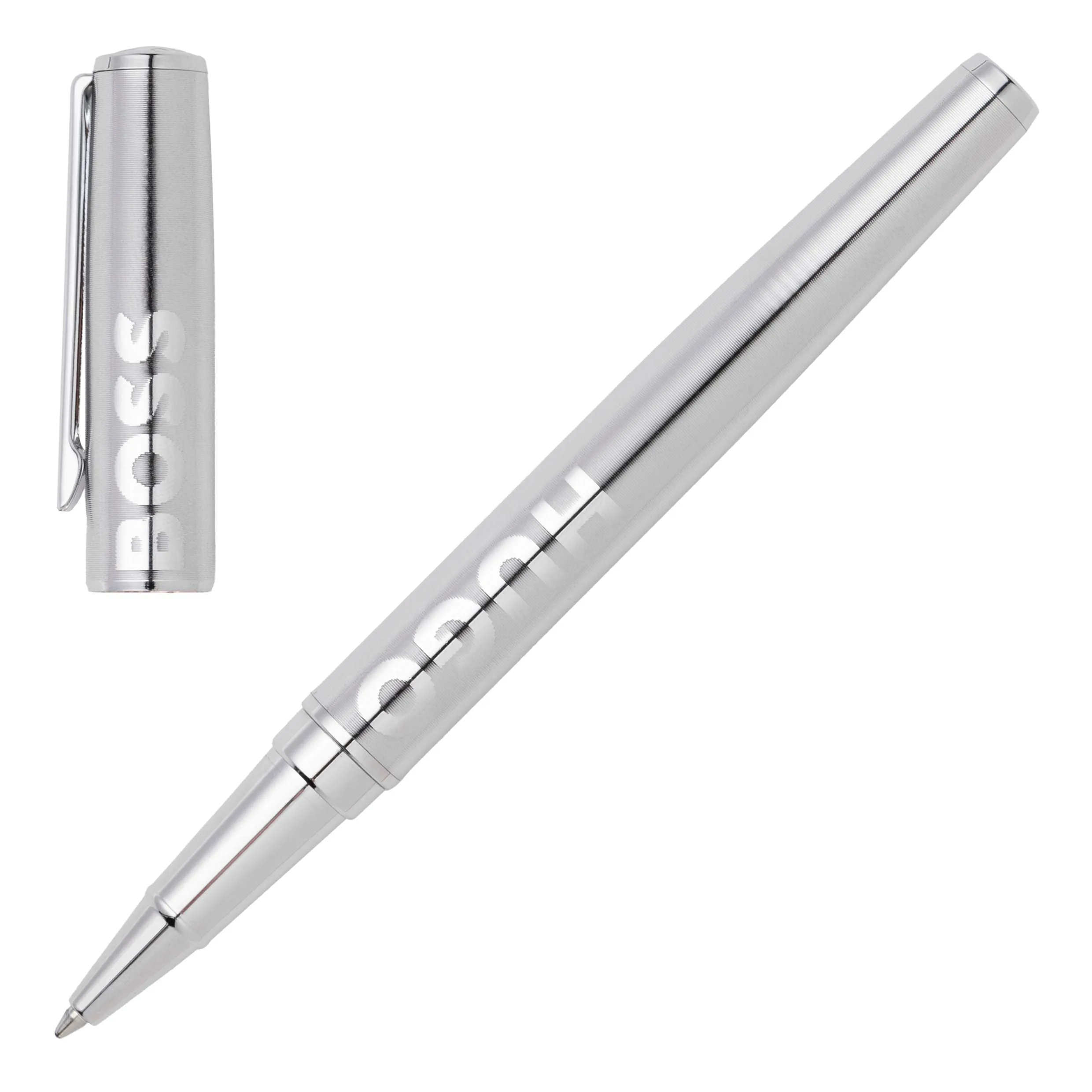 HUGO BOSS HSH2095B-Rollerball pen Label Chrome