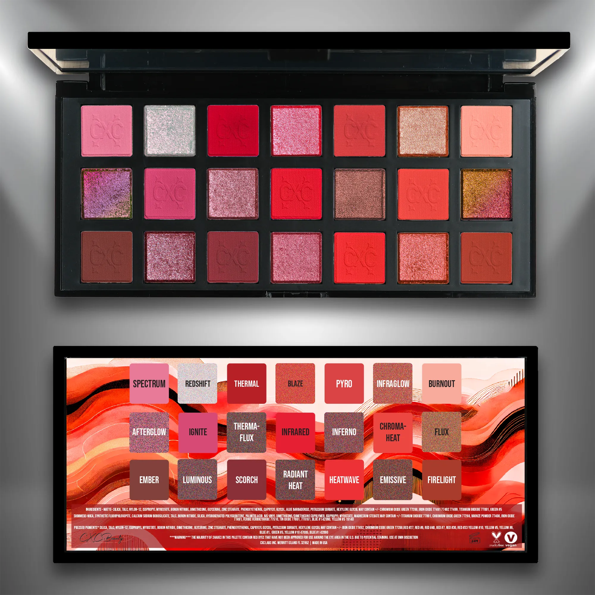 InfraRed Deluxe Eyeshadow Palette