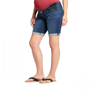 Isabel Maternity by Ingrid & Isabel Inset Panel Bermuda Jean Shorts