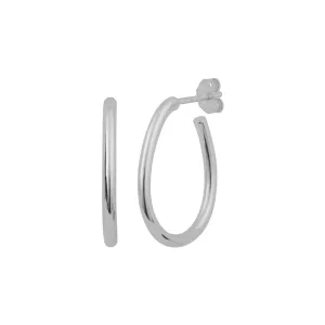 Jocelyn Hoop Earrings - Silver