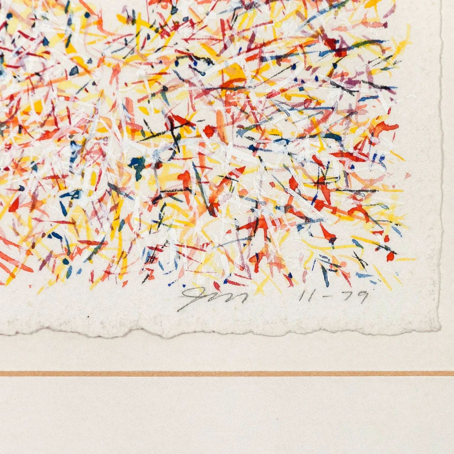 JOHN MCCRACKEN "CELEBRATION" WATERCOLOR, 1979