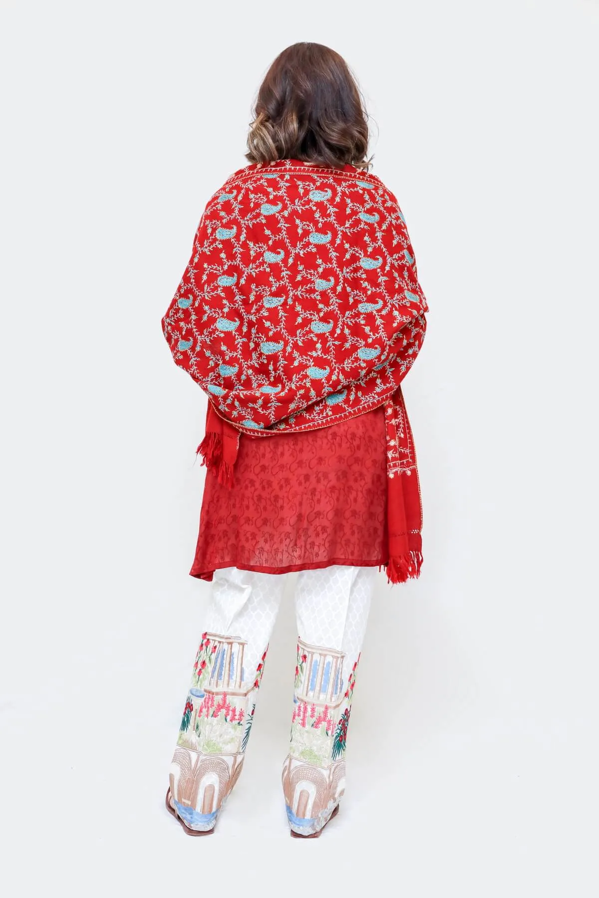 Kashmir Hand Embroidery Shawl