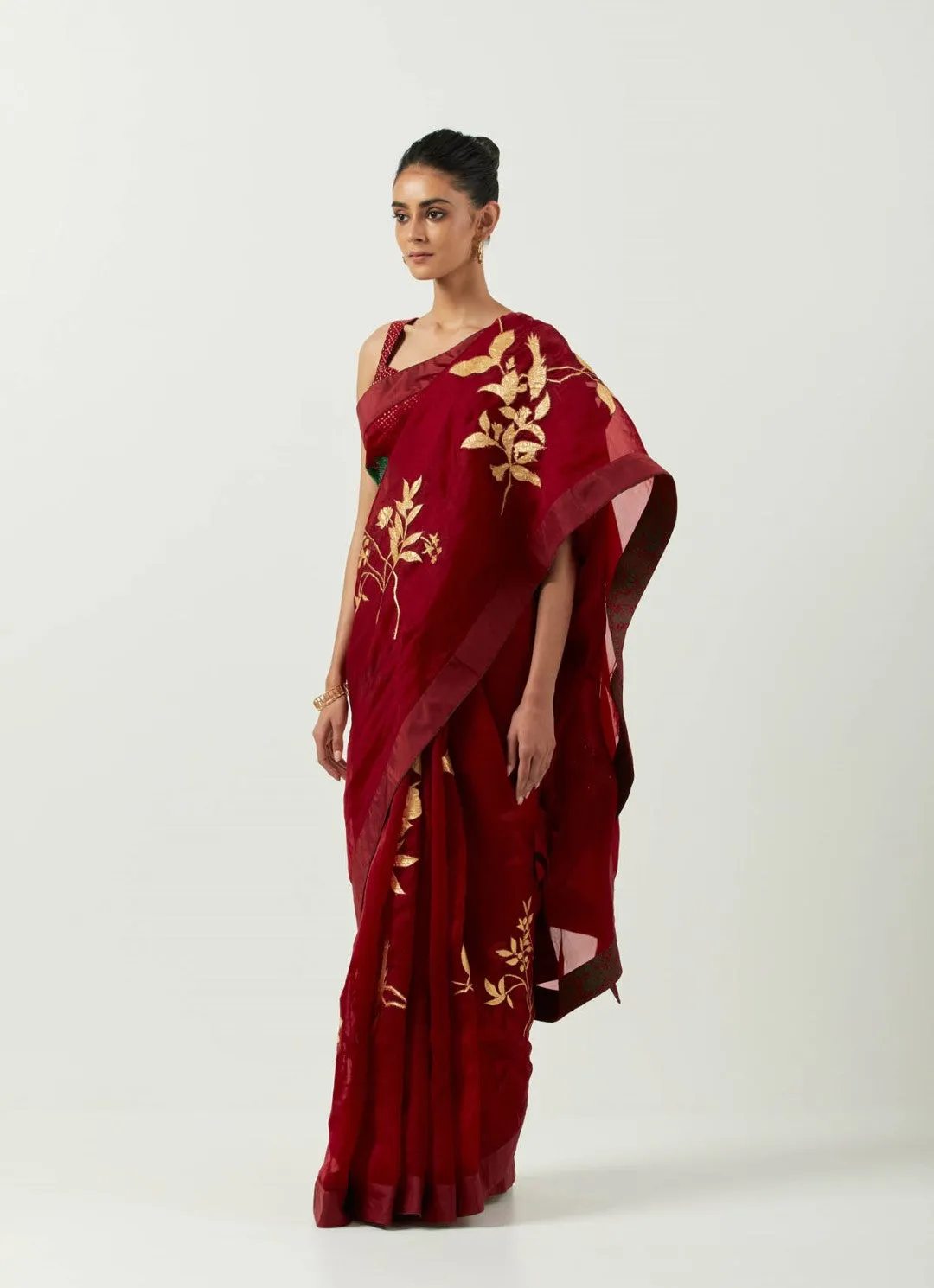 katthai chaandni saree