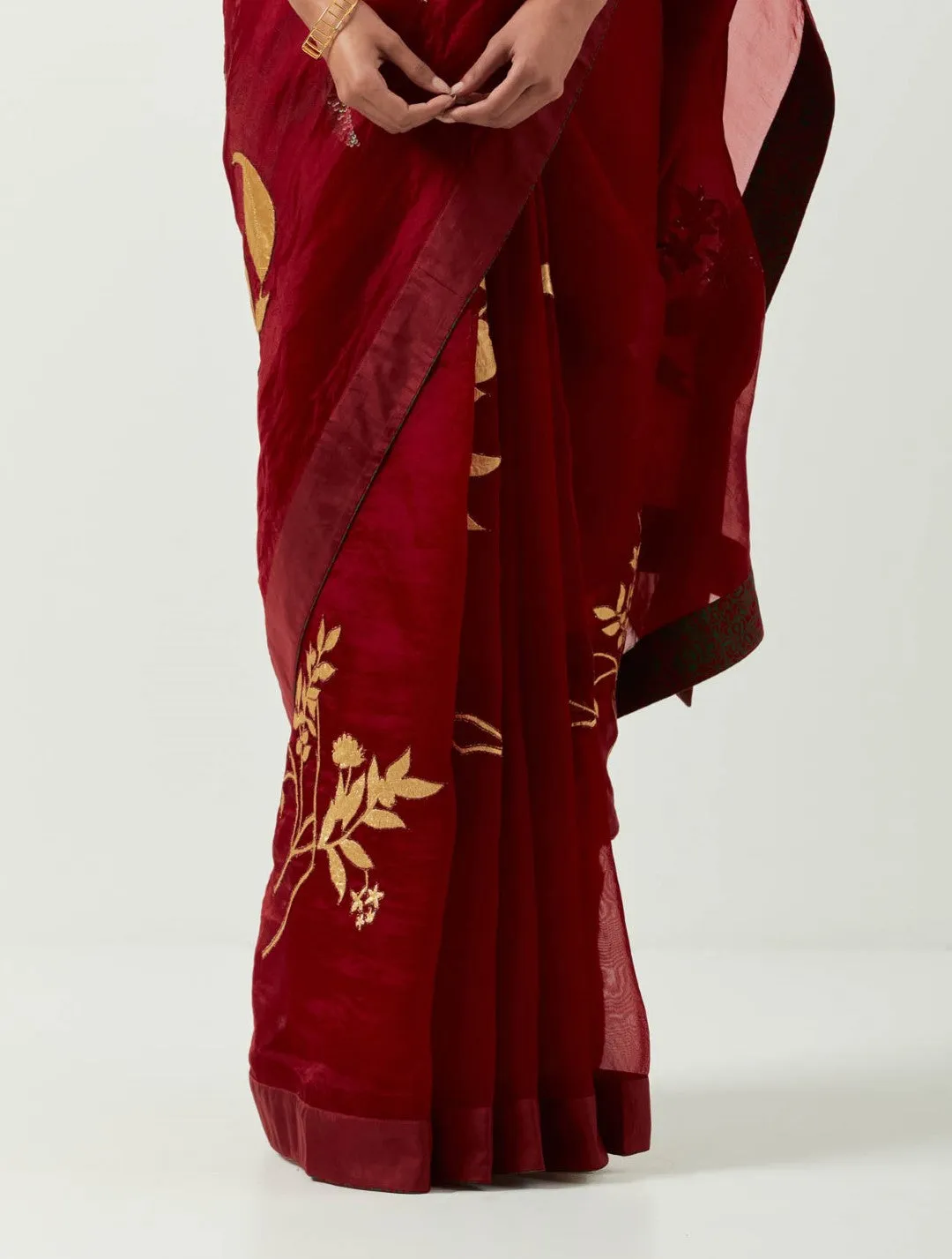 katthai chaandni saree